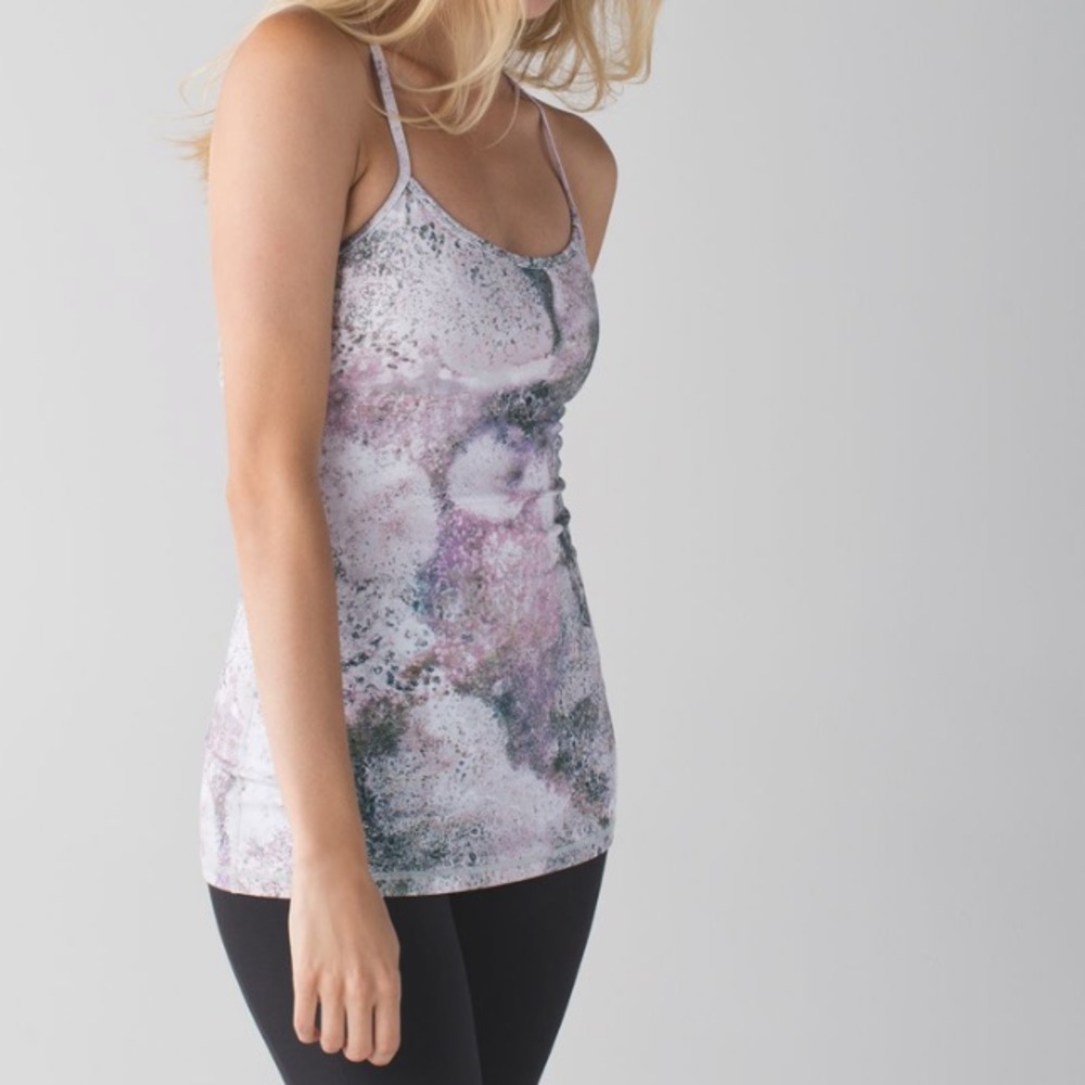 Lululemon Power Y Tank Luon Sugar Crush Multi Size 6